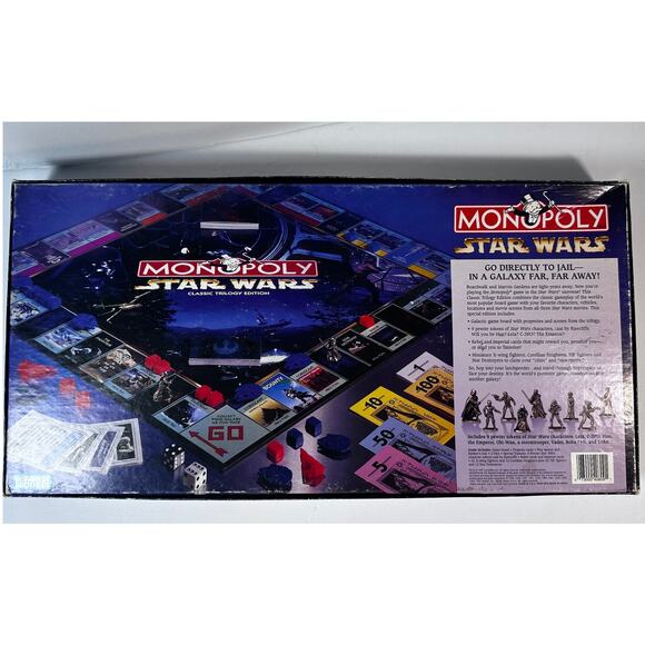 Star Wars Monopoly Classic Trilogy Edition 1997 Game - Picture 2 of 6